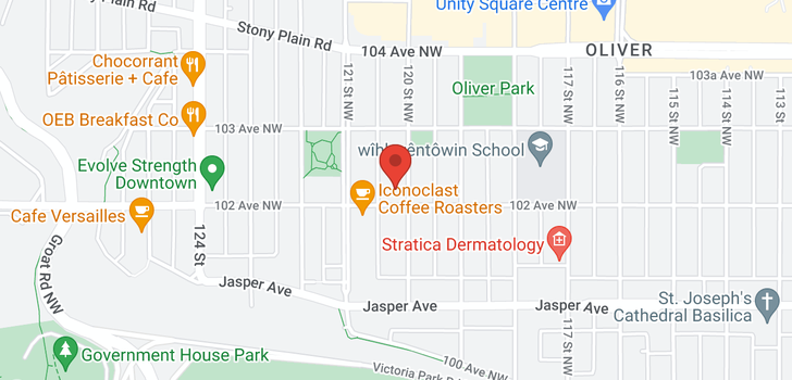 map of #106 10208 120 ST NW